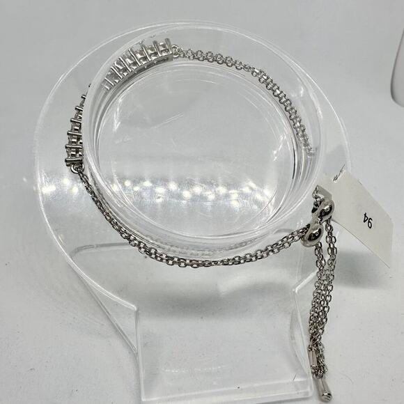 Moissanite Diamond Tennis Bracelet GRA Round Cut Brilliant Adjustable Chain - Picture 6 of 12